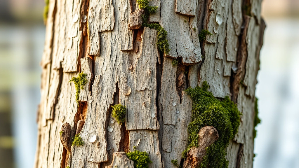 georgia is home to how many swamps -
Photorealistic close-up macro photography of cypress tree bark texture with wat