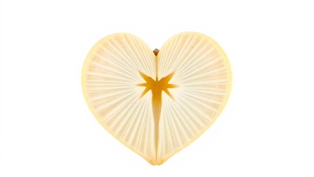 hearts of palm recipes -
Photorealistic macro photography of a single heart of palm cross-section showin