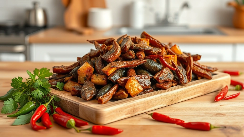 hot sauce recipes -
brown) displayed on a wooden kitchen counter with fresh chilies scattered nearb