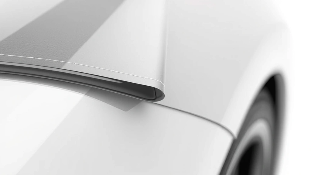 how expensive is it to wrap a car -
Photorealistic close-up macro photography of vinyl wrap edge detail showing per