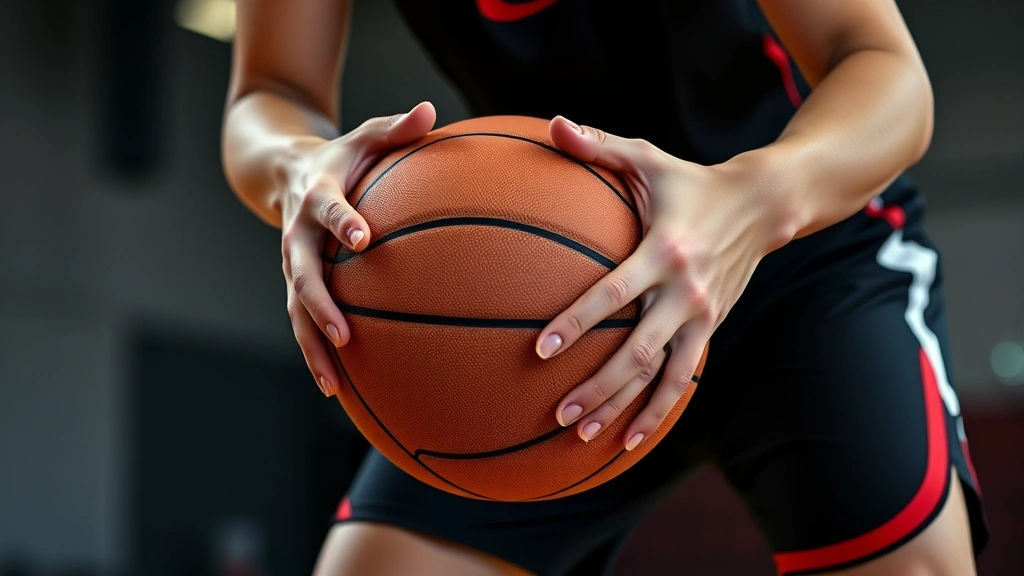 how is brittney griner allowed to play in the wnba -
Photorealistic hands of female basketball player handling basketball during pra