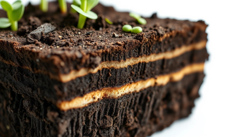 how long do it take a body to decompose -
Photorealistic close-up macro photography of soil cross-section showing decompo