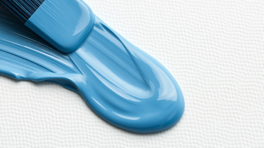 how long does acrylic paint take to dry -
photorealistic close-up macro photography of wet acrylic paint on canvas surfac