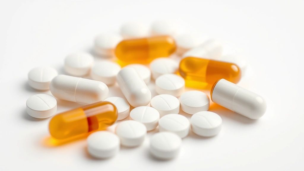 how long does it take for a ibuprofen to work -
Photorealistic close-up macro photography of ibuprofen tablets and capsules on 