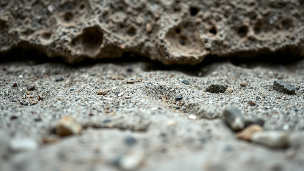 how long does it take for concrete to dry -
Photorealistic close-up macro photography of concrete surface texture
