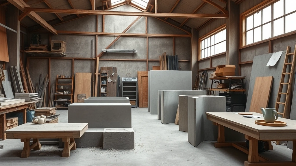 how long does it take for concrete to dry -
workshop setting with concrete forms visible
