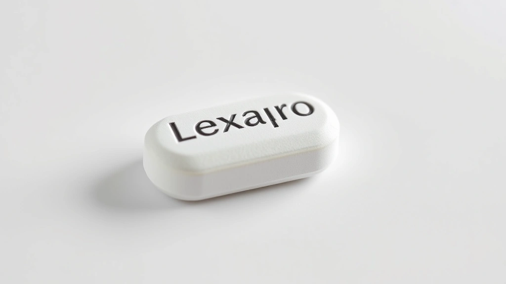 how long does it take for lexapro to work -
Photorealistic close-up macro photography of a single Lexapro tablet on a clean