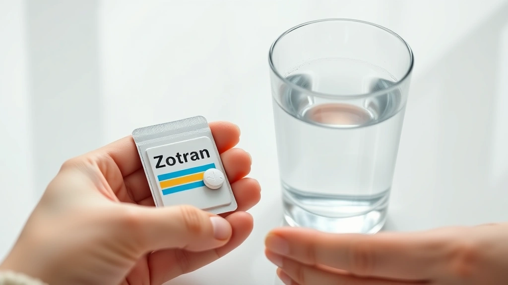 how long does it take for zofran to work -
Photorealistic close-up of hands holding a Zofran tablet and glass of water on 