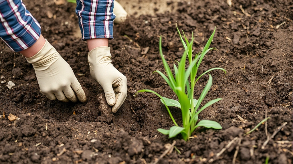 how long does it take grass seed to grow -
soil preparation visible
