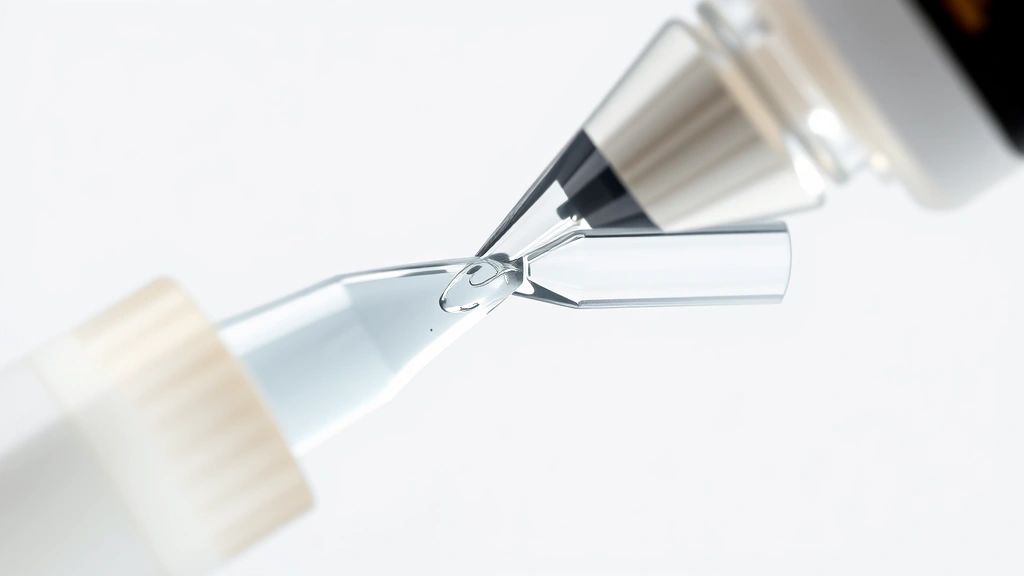 how long does it take super glue to dry -
Photorealistic close-up macro photography of super glue liquid forming a perfec