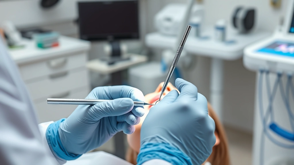 how long does it take to be a dentist -
photorealistic hands of dentist working with dental tools and patient in dental