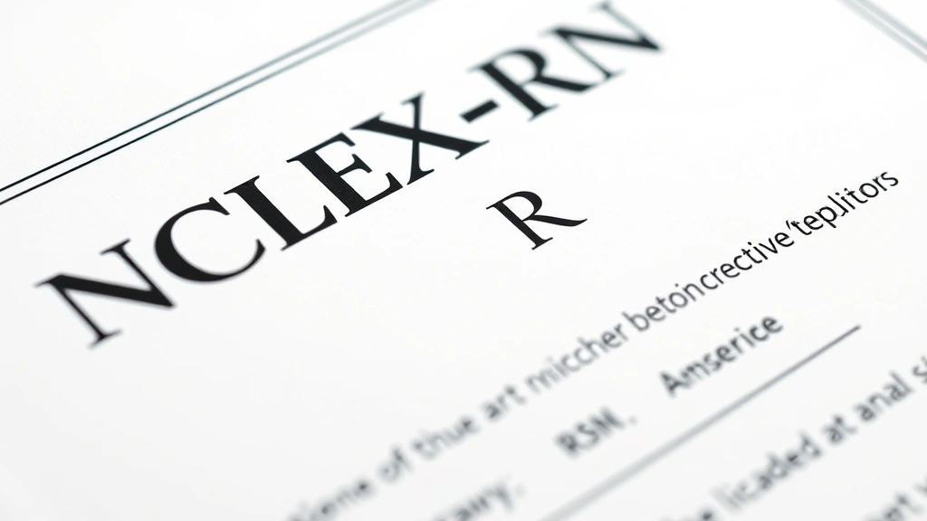 how long does it take to be a nurse -
Photorealistic close-up macro photography of NCLEX-RN exam certificate or nursi