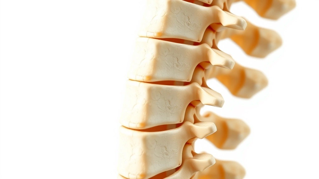 how long does it take to become a chiropractor -
Photorealistic close-up macro photography of vertebral model showing spinal ana