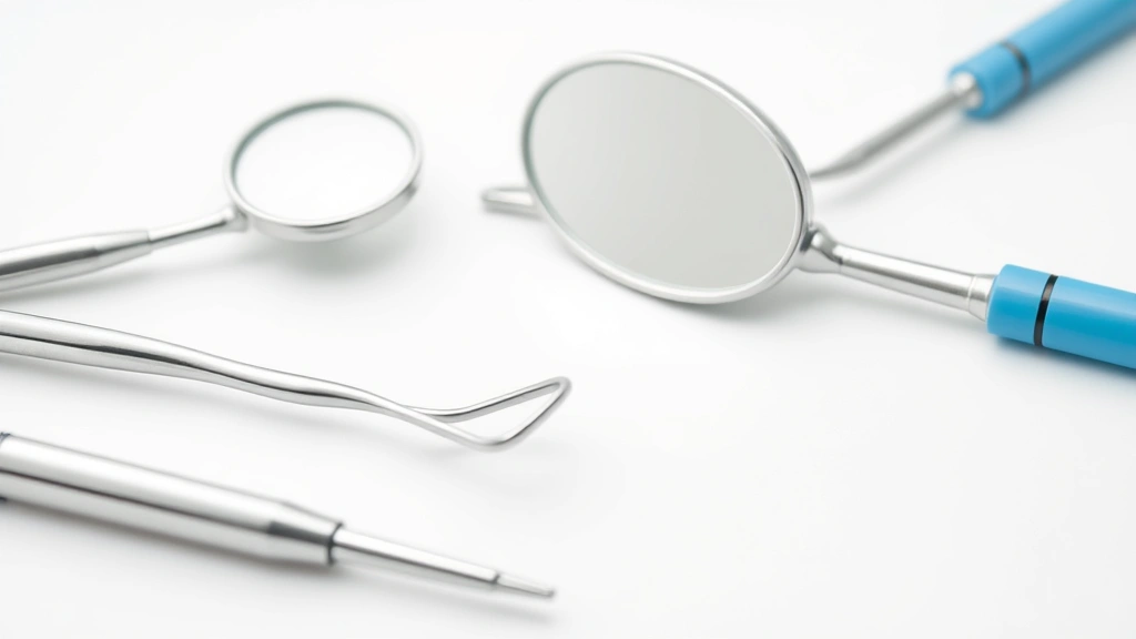 how long does it take to become a dental hygienist -
Photorealistic close-up macro photography of dental hygiene instruments includi