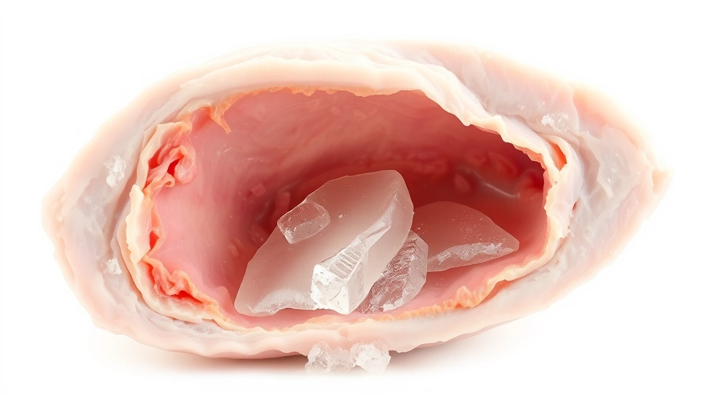 how long does it take to defrost a turkey -
isolated on clean background: detailed close-up of turkey thigh cavity area sho