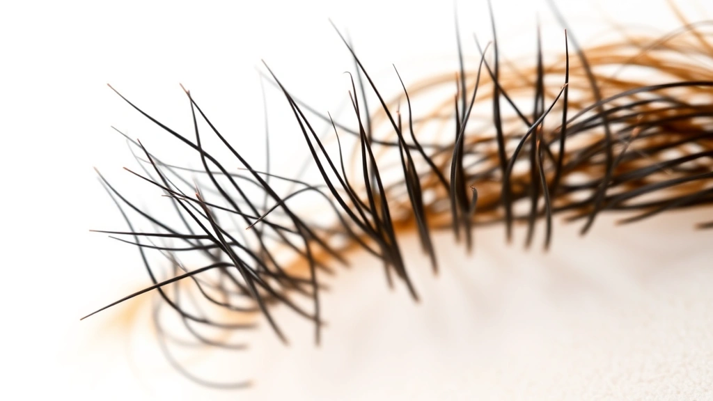 how long does it take to regrow eyebrows -
Photorealistic close-up macro photography of individual eyebrow hairs in variou