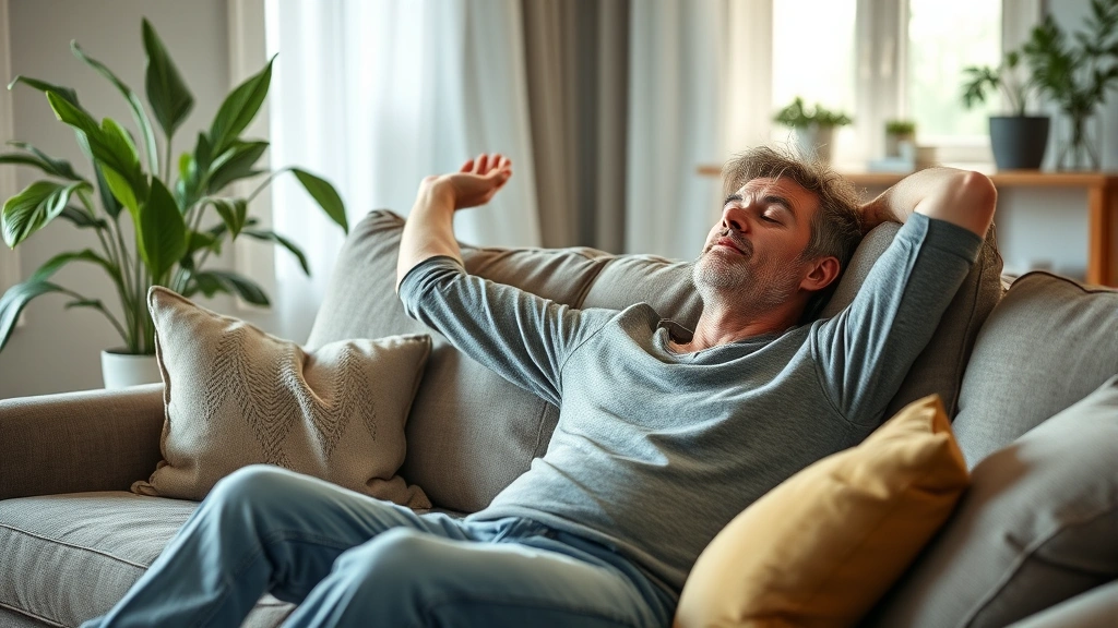 how long does it take zofran to work -
Photorealistic person in comfortable home setting appearing relieved and relaxe