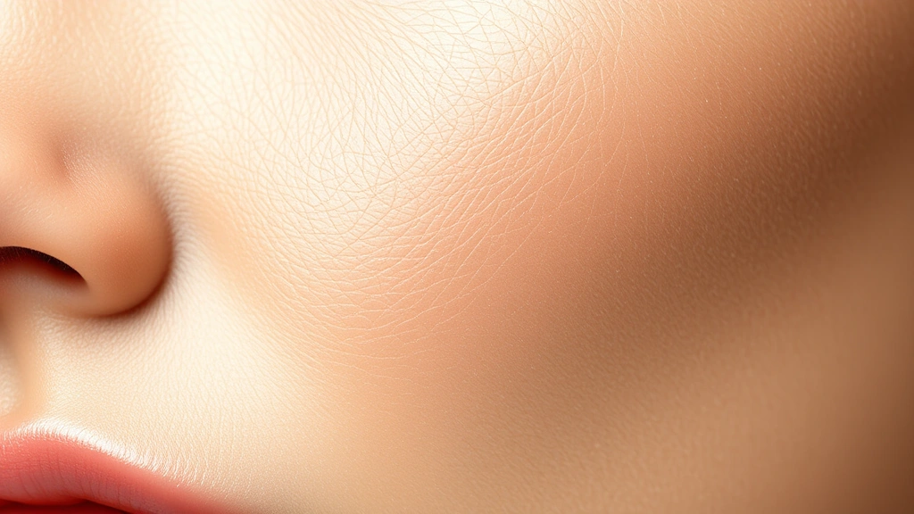 how long does tretinoin take to work -
photorealistic close-up macro photography of smooth skin texture with improved 