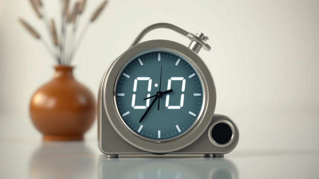 how long does valium take to kick in -
Photorealistic digital clock or timer showing time passage, soft blurred backgr