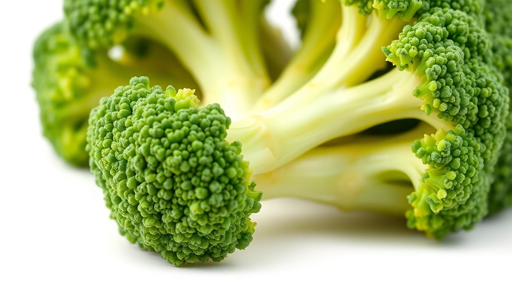 how long to blanch broccoli -
photorealistic close-up, macro photography, single perfect blanched broccoli fl