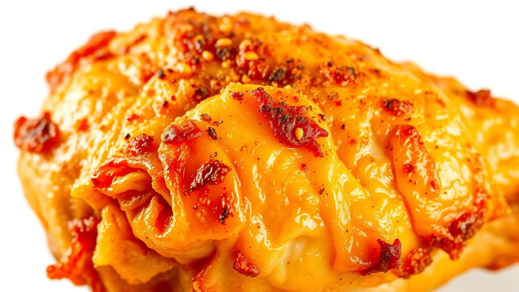 how long to cook chicken drumsticks in oven -
photorealistic close-up macro of crispy golden chicken drumstick skin texture w