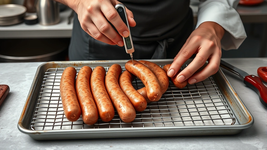 how long to cook sausage in oven -
Photorealistic hands working in a workshop setting, chef’s hands arrangin