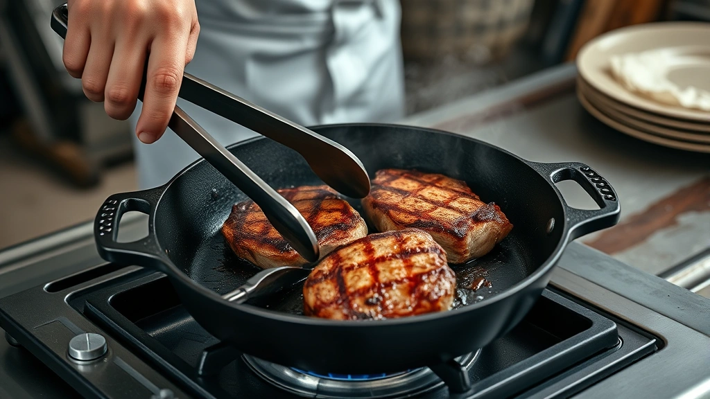 how long to cook tri tip in oven at 350 -
photorealistic hands searing tri tip in cast iron skillet on stovetop, meat bro