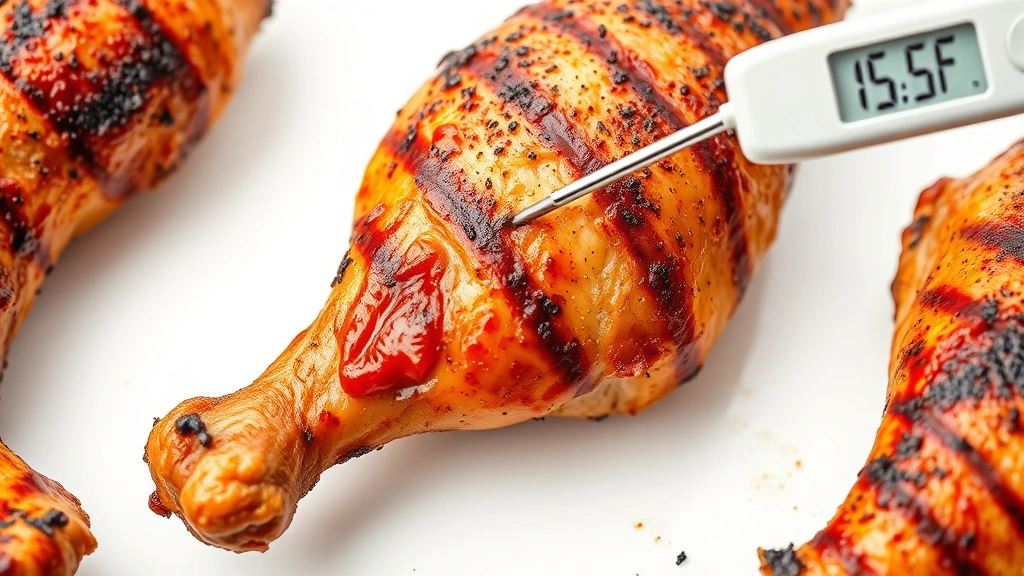 how long to grill chicken legs -
photorealistic close-up, macro photography of grilled chicken leg skin texture