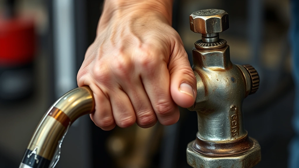 how long to pump for -
hands gripping pump handle mid-stroke
