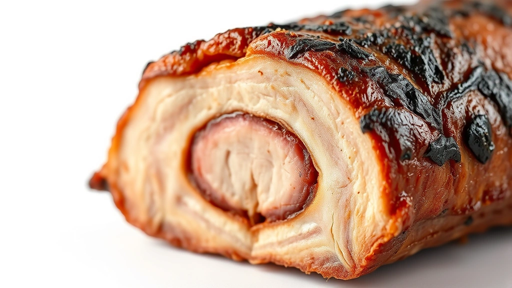 how long to smoke a pork butt -
photorealistic close-up macro photography of pork butt bark texture showing the