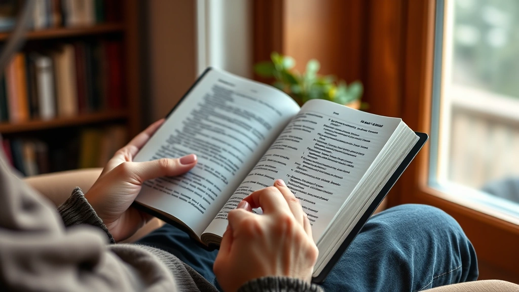 how long would it take to read the bible -
photorealistic hands holding open Bible while person reads in comfortable chair