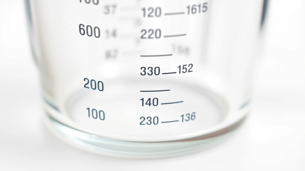 how many ounces to a gallon -
photorealistic close-up macro photography of a measuring cup showing fluid ounc