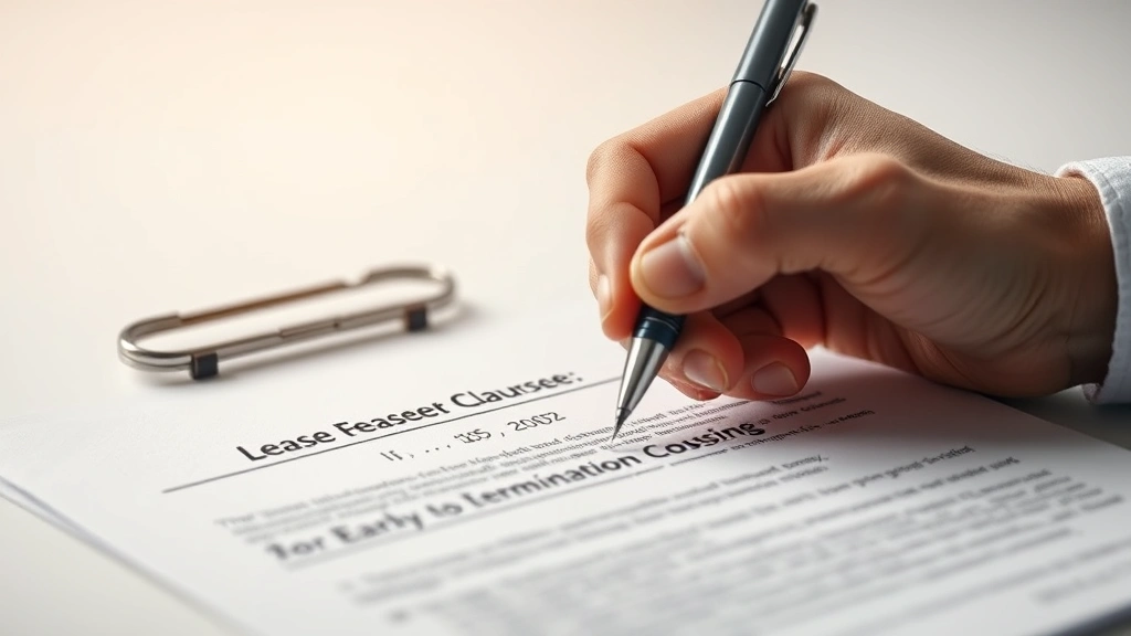 how much does it cost to break a lease -
Photorealistic close-up of hands reviewing a lease contract with a pen ready to