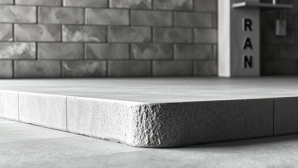 how much does it cost to build a garage -
Photorealistic close-up of concrete garage foundation slab, showing texture and
