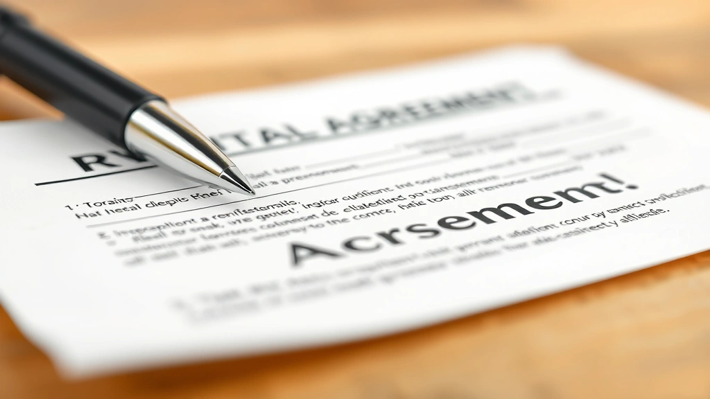 how much to rent an rv -
Photorealistic close-up macro photography of RV rental agreement paperwork with