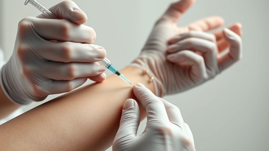 how old do you have to be to donate blood -
Photorealistic close-up of hands performing blood donation procedure with steri