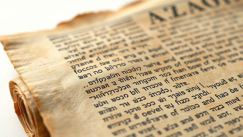 how old was mary when she gave birth to jesus -
Photorealistic close-up macro photography of ancient Hebrew scroll or parchment