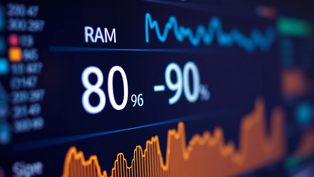 how to 2boxing -
photorealistic close-up of system performance metrics on screen showing CPU and