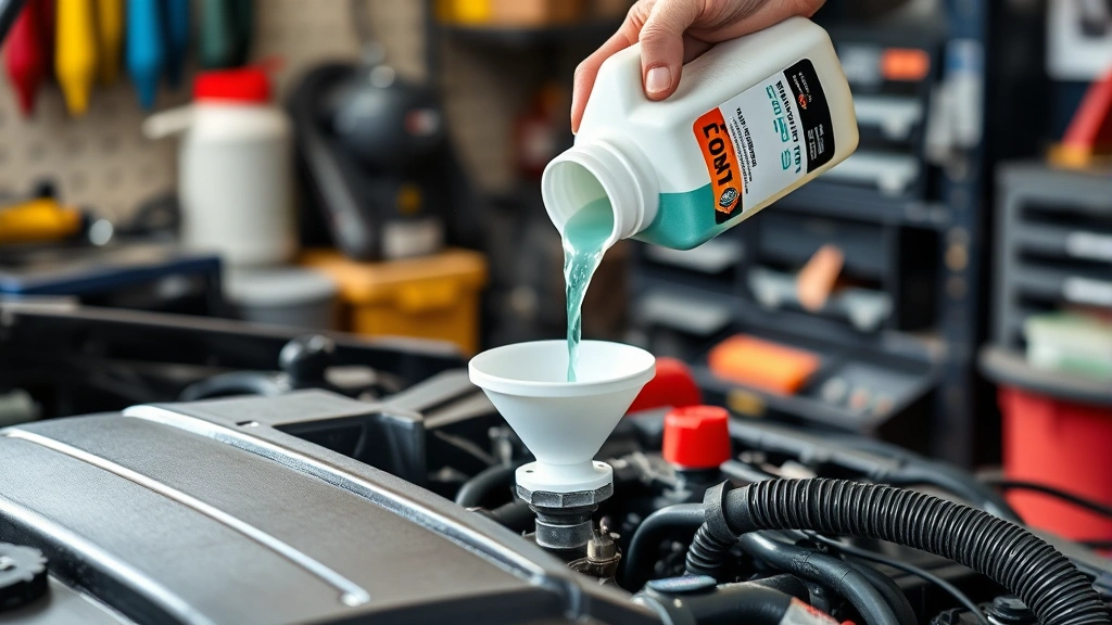 how to add coolant to car -
Photorealistic hands working pouring coolant into engine reservoir using funnel