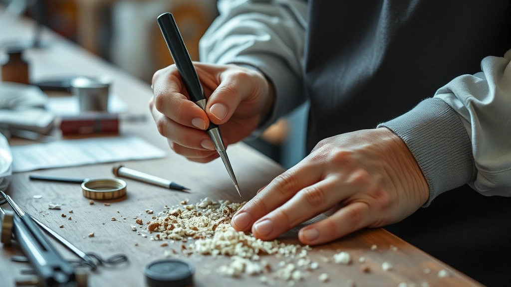 how to ask your pcp for a dre -
sharp focus on hands and materials
