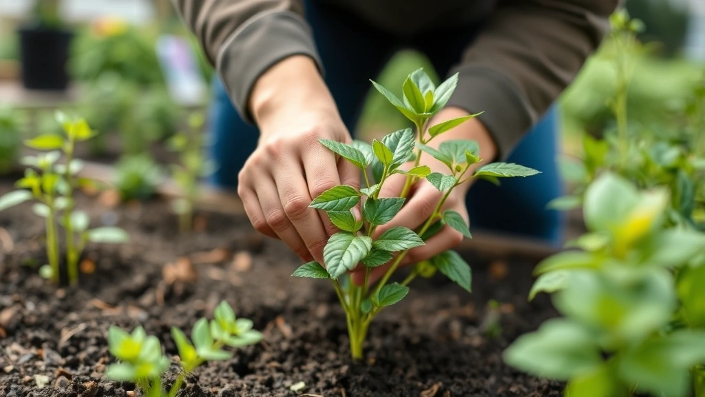 how to attract wildlife -
showing proper planting technique
