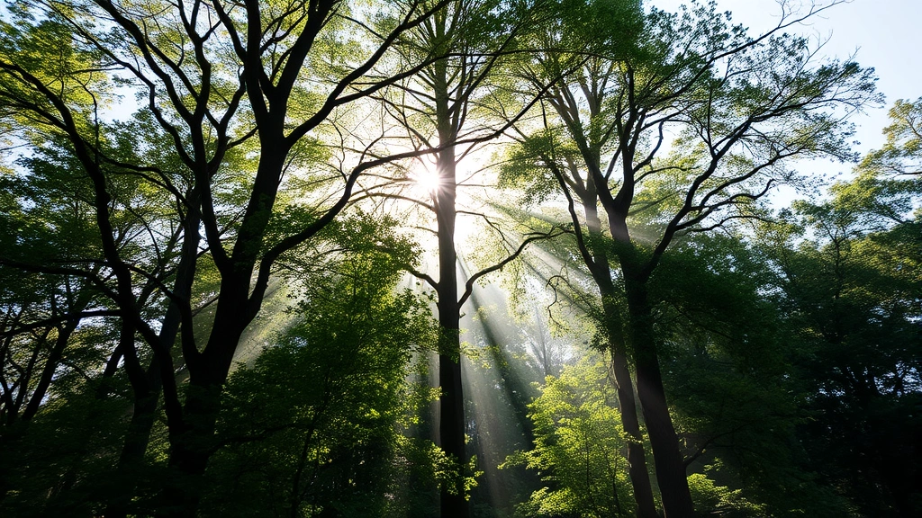 how to attract wildlife -
natural sunlight filtering through trees
