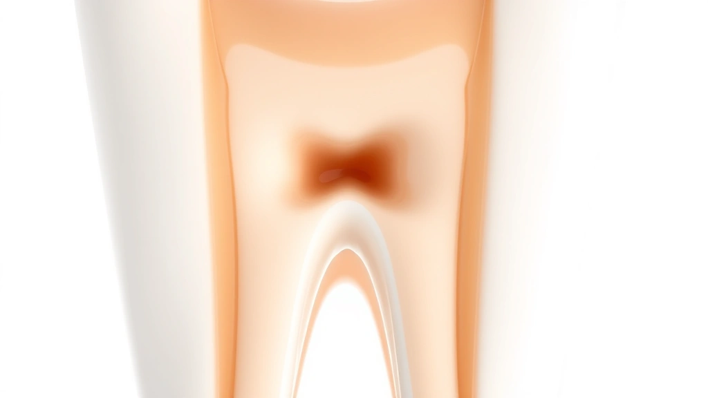 how to avoid root canal -
photorealistic close-up macro photography of a healthy tooth cross-section show