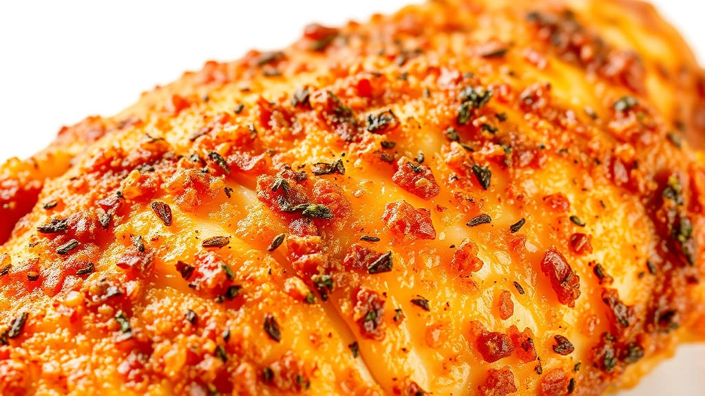 how to bake a chicken legs -
Photorealistic close-up macro photography of crispy chicken skin texture with g