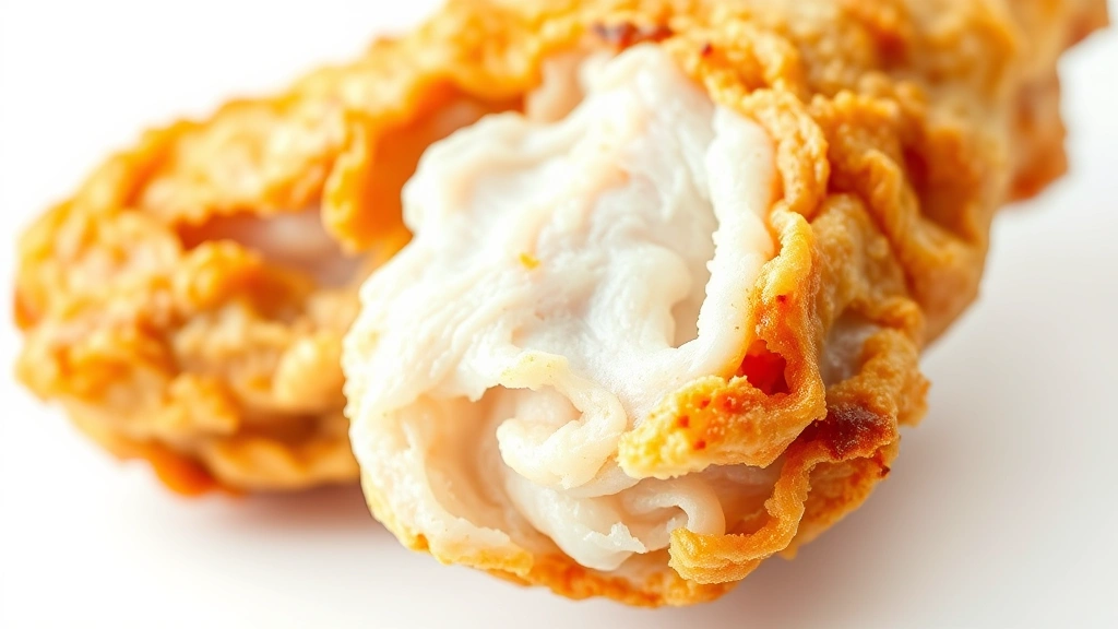 how to bake chicken wings in the oven -
Photorealistic close-up macro photography of crispy chicken wing skin texture, 
