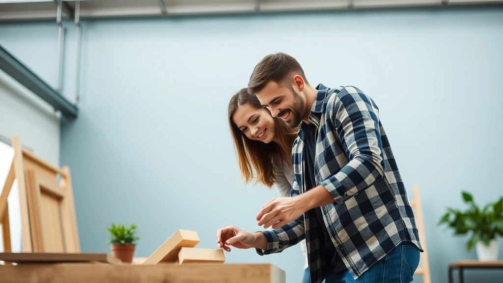 how to be a better boyfriend -
couple collaborating on building or creating something together
