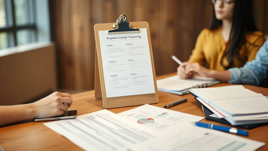 how to be a cordinate volunteers -
workshop setting with clipboard and planning documents
