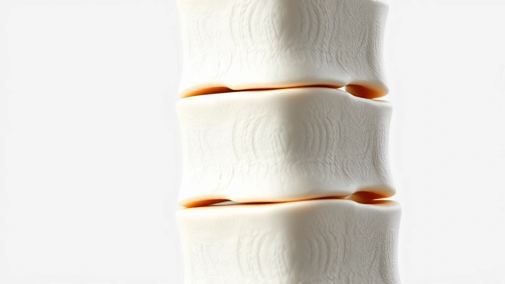 how to be taller -
Photorealistic close-up macro photography of healthy spinal alignment model or 
