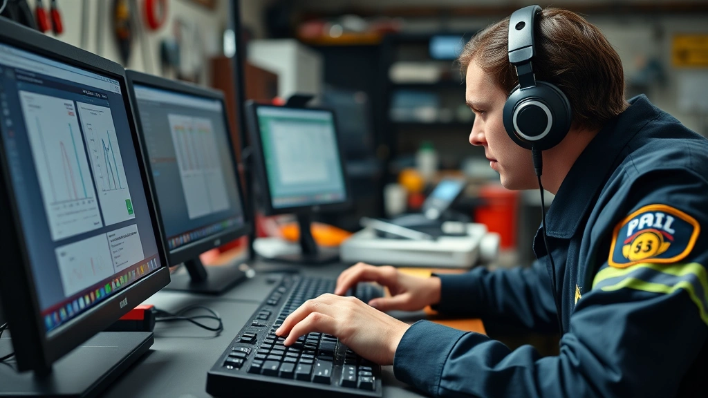 how to become a 911 operator -
Photorealistic hands of a 911 dispatcher wearing headset at control console, ty