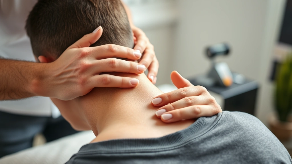 how to become a chiropractor -
photorealistic hands of chiropractor performing manual therapy technique on pat